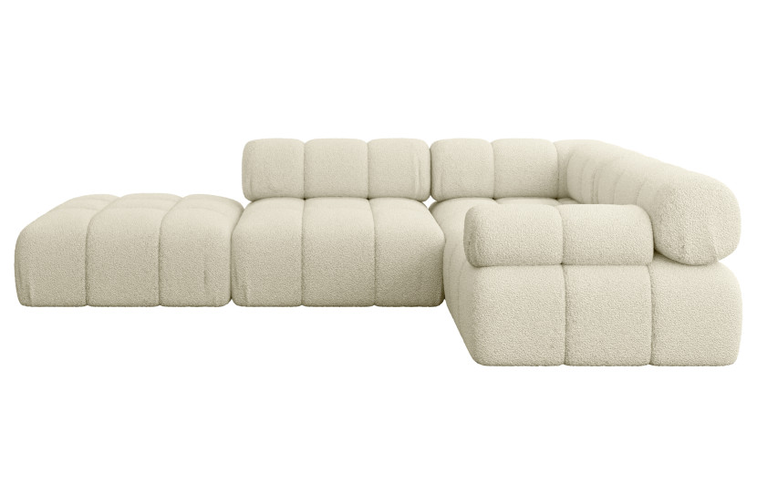 Narożnik prawostronny modułowy FELTO-L1 285x190x70 cm Beżowy 684649