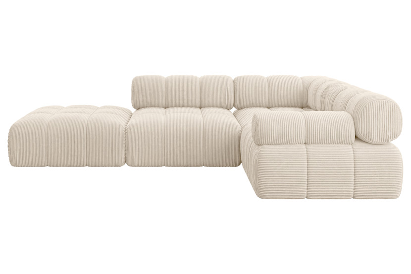 Narożnik prawostronny modułowy FELTO-L1 285x190x70 cm Beżowy 684693