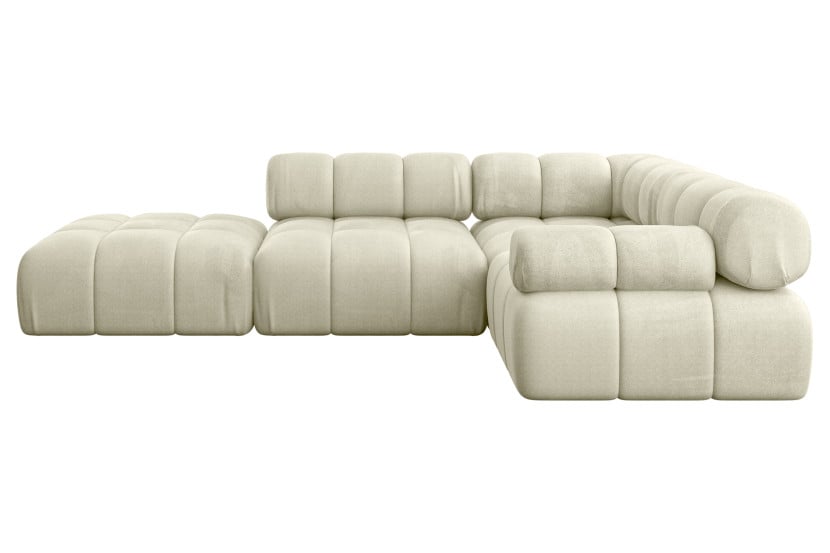 Narożnik prawostronny modułowy FELTO-L1 285x190x70 cm Beżowy 684601
