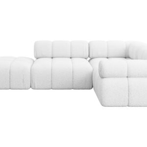 Narożnik prawostronny modułowy FELTO-L1 285x190x70 cm Biały 684576 Narożnik prawostronny modułowy FELTO-L1 285x190x70 cm Biały 684576