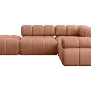 Narożnik prawostronny modułowy FELTO-L1 285x190x70 cm Morelowy 684558 Narożnik prawostronny modułowy FELTO-L1 285x190x70 cm Morelowy 684558