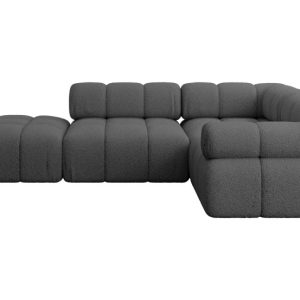 Narożnik prawostronny modułowy FELTO-L1 285x190x70 cm Szary 684650 Narożnik prawostronny modułowy FELTO-L1 285x190x70 cm Szary 684650
