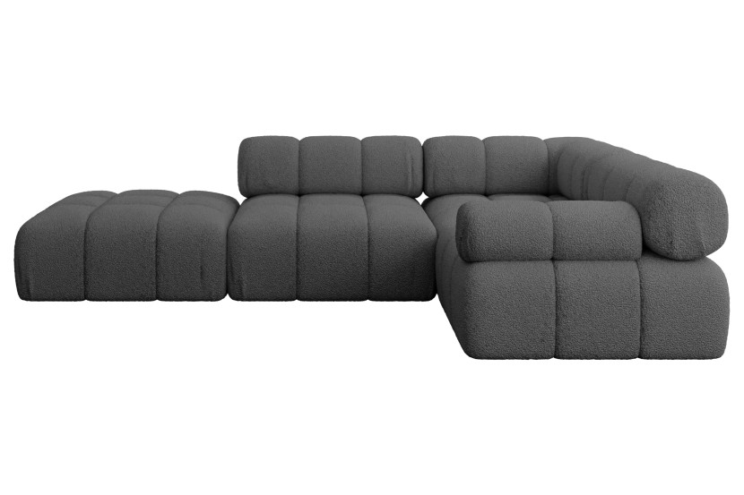 Narożnik prawostronny modułowy FELTO-L1 285x190x70 cm Szary 684650