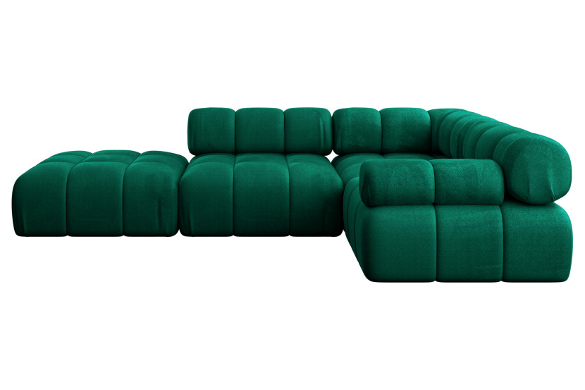 Narożnik prawostronny modułowy FELTO-L1 285x190x70 cm Zielony 684583