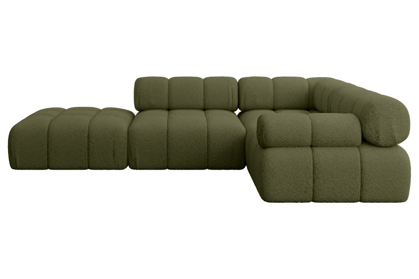 Narożnik prawostronny modułowy FELTO-L1 285x190x70 cm Zielony 684503