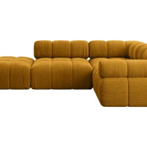 Narożnik prawostronny modułowy FELTO-L1 285x190x70 cm Żółty 684539 Narożnik prawostronny modułowy FELTO-L1 285x190x70 cm Żółty 684539