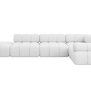 Narożnik prawostronny modułowy FELTO-L2 380x190x70 cm Biały 684552 Narożnik prawostronny modułowy FELTO-L2 380x190x70 cm Biały 684552
