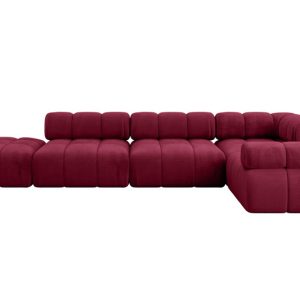 Narożnik prawostronny modułowy FELTO-L2 380x190x70 cm Bordowy 684685 Narożnik prawostronny modułowy FELTO-L2 380x190x70 cm Bordowy 684685