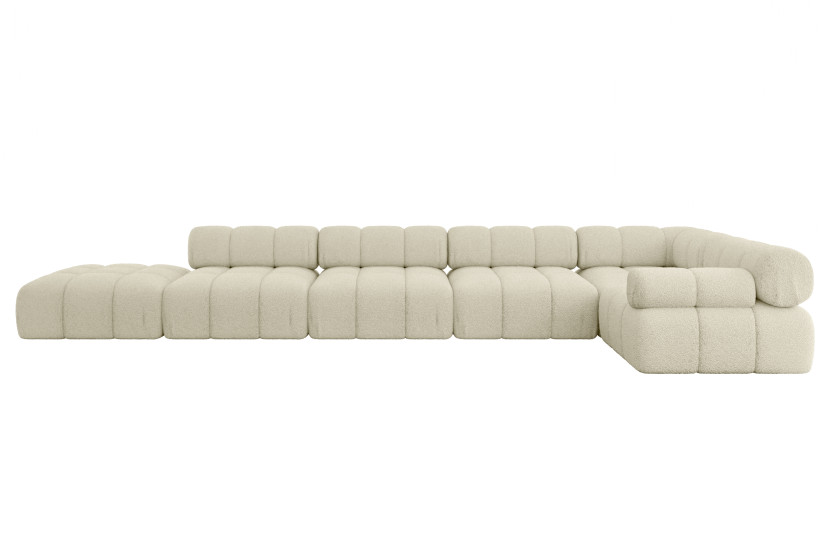 Narożnik prawostronny modułowy FELTO-L3 475x190x70 cm Beżowy 684325