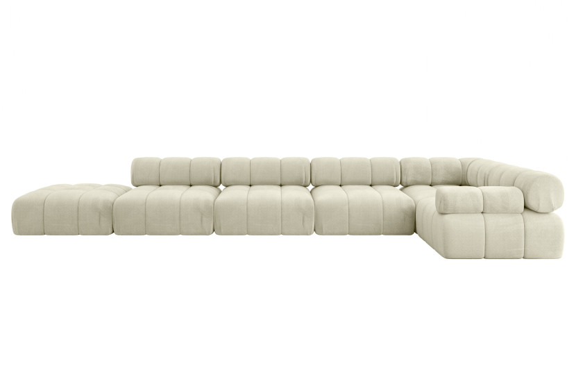 Narożnik prawostronny modułowy FELTO-L3 475x190x70 cm Beżowy 684404