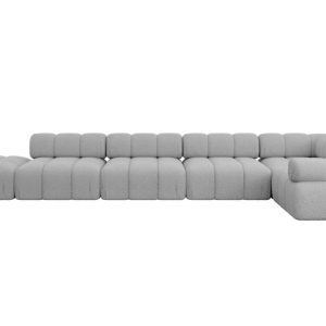 Narożnik prawostronny modułowy FELTO-L3 475x190x70 cm Jasny szary 684400