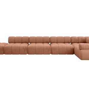 Narożnik prawostronny modułowy FELTO-L3 475x190x70 cm Morelowy 684273