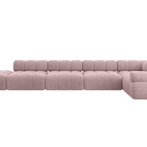 Narożnik prawostronny modułowy FELTO-L3 475x190x70 cm Różowy 684213