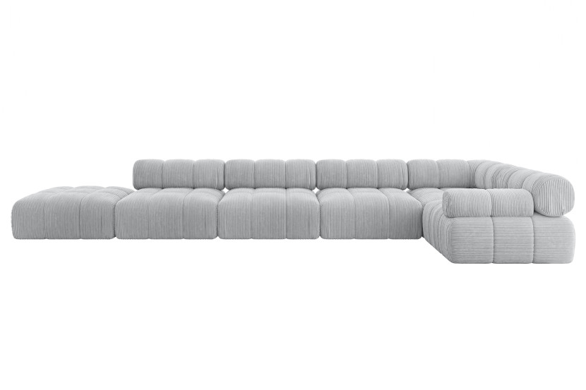 Narożnik prawostronny modułowy FELTO-L3 475x190x70 cm Szary 684397