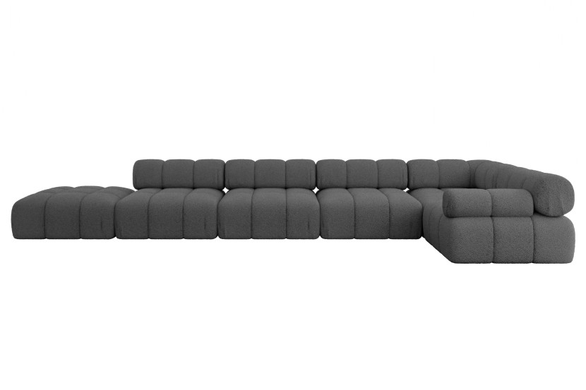 Narożnik prawostronny modułowy FELTO-L3 475x190x70 cm Szary 684218