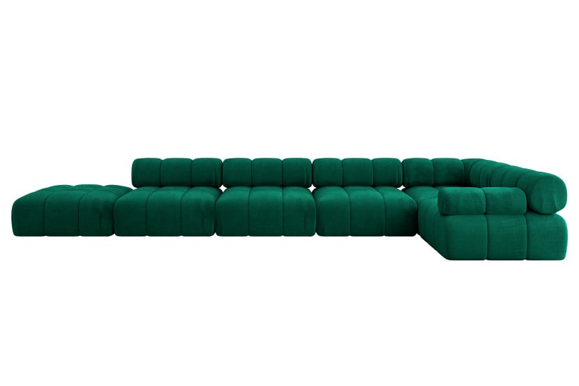 Narożnik prawostronny modułowy FELTO-L3 475x190x70 cm Zielony 684295