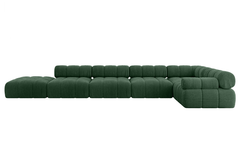 Narożnik prawostronny modułowy FELTO-L3 475x190x70 cm Zielony 684336