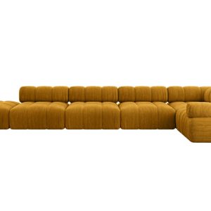 Narożnik prawostronny modułowy FELTO-L3 475x190x70 cm Żółty 684343