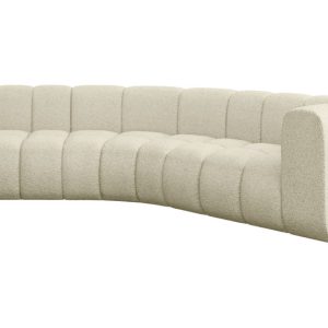 Narożnik prawostronny modułowy Karex-L1 – 308x194x70 cm Beżowy 758497