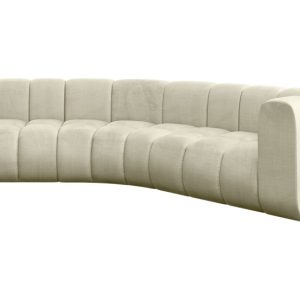 Narożnik prawostronny modułowy Karex-L1 – 308x194x70 cm Beżowy 758335
