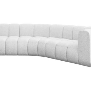 Narożnik prawostronny modułowy Karex-L1 – 308x194x70 cm Biały 758621