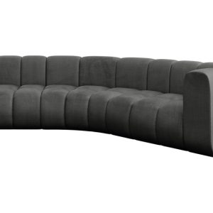 Narożnik prawostronny modułowy Karex-L1 – 308x194x70 cm Grafitowy 758339