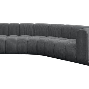 Narożnik prawostronny modułowy Karex-L1 – 308x194x70 cm Grafitowy 758158