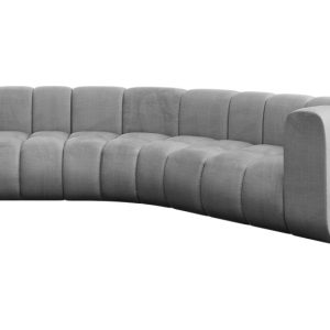 Narożnik prawostronny modułowy Karex-L1 – 308x194x70 cm Jasny szary 758814