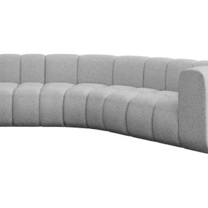 Narożnik prawostronny modułowy Karex-L1 – 308x194x70 cm Jasny szary 758277