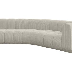 Narożnik prawostronny modułowy Karex-L1 – 308x194x70 cm Kremowy 758894