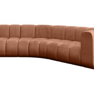 Narożnik prawostronny modułowy Karex-L1 – 308x194x70 cm Morelowy 758242