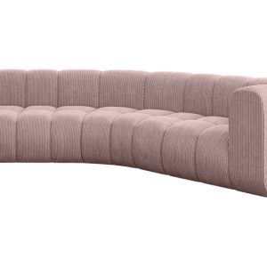 Narożnik prawostronny modułowy Karex-L1 – 308x194x70 cm Różowy 758160