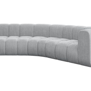Narożnik prawostronny modułowy Karex-L1 – 308x194x70 cm Szary 758515