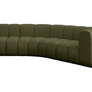 Narożnik prawostronny modułowy Karex-L1 – 308x194x70 cm Zielony 758481