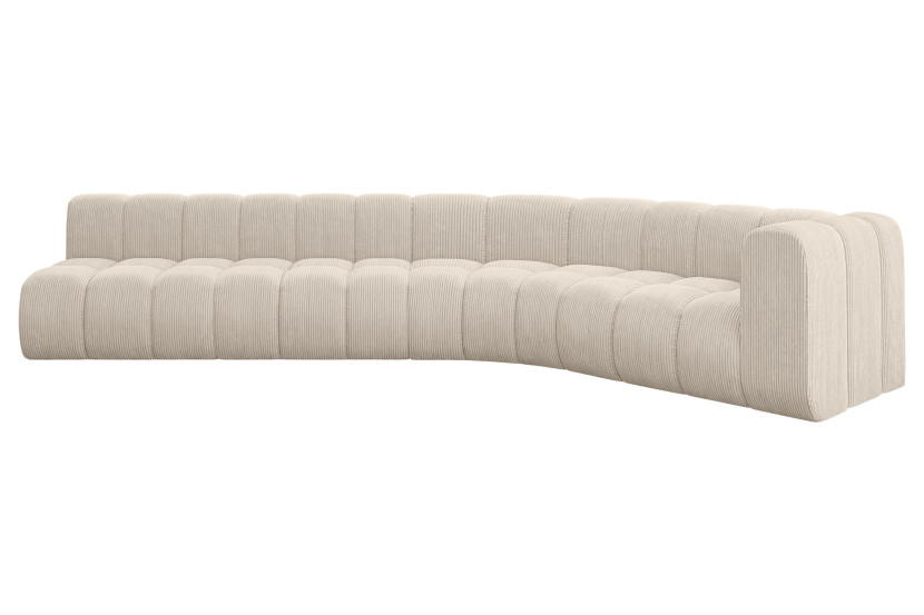 Narożnik prawostronny modułowy Karex-L2 - 399x194x70 cm Beżowy 758438