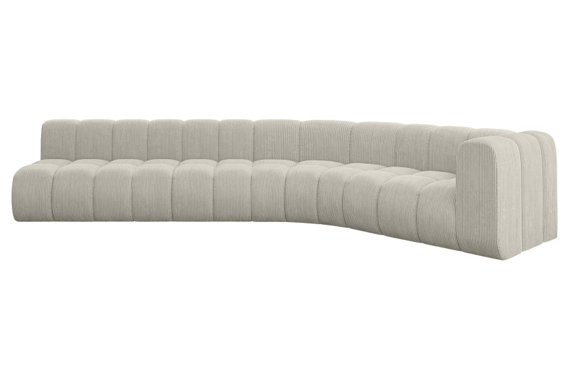 Narożnik prawostronny modułowy Karex-L2 - 399x194x70 cm Kremowy 758717