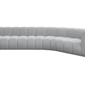 Narożnik prawostronny modułowy Karex-L2 – 399x194x70 cm Szary 758668