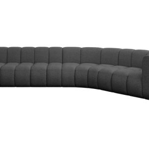 Narożnik prawostronny modułowy Karex-L2 – 399x194x70 cm Szary 758535