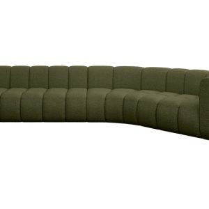 Narożnik prawostronny modułowy Karex-L2 – 399x194x70 cm Zielony 758283