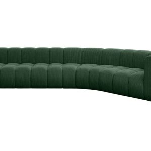 Narożnik prawostronny modułowy Karex-L2 – 399x194x70 cm Zielony 758660