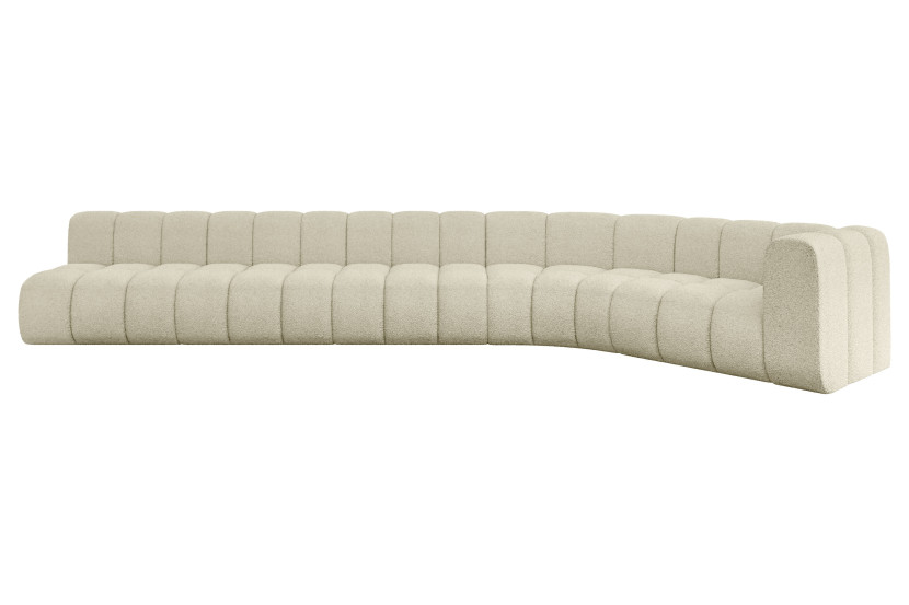 Narożnik prawostronny modułowy Karex-L3 - 490x194x70 cm Beżowy 758593