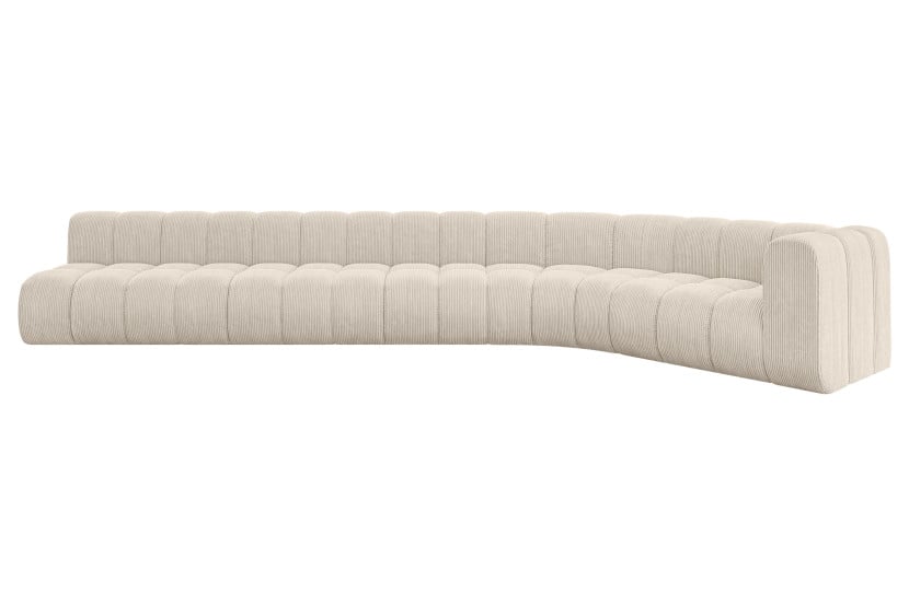 Narożnik prawostronny modułowy Karex-L3 - 490x194x70 cm Beżowy 758727