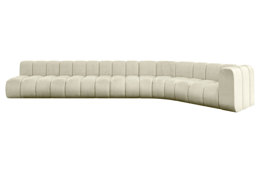 Narożnik prawostronny modułowy Karex-L3 - 490x194x70 cm Beżowy 758171