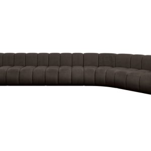 Narożnik prawostronny modułowy Karex-L3 – 490x194x70 cm Brązowy 758800