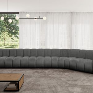 Narożnik prawostronny modułowy Karex-L3 – 490x194x70 cm Grafitowy 758447