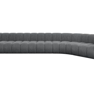 Narożnik prawostronny modułowy Karex-L3 – 490x194x70 cm Grafitowy 758329