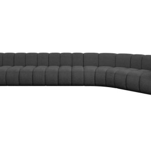 Narożnik prawostronny modułowy Karex-L3 – 490x194x70 cm Szary 758471 Narożnik prawostronny modułowy Karex-L3 – 490x194x70 cm Szary 758471