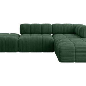 Narożnik prawostronny modułowy KERRU-L1 285x190x70 cm Zielony 707936 Narożnik prawostronny modułowy KERRU-L1 285x190x70 cm Zielony 707936