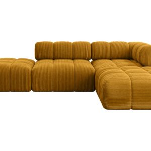 Narożnik prawostronny modułowy KERRU-L1 285x190x70 cm Żółty 707829 Narożnik prawostronny modułowy KERRU-L1 285x190x70 cm Żółty 707829