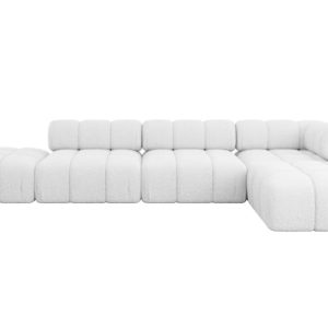 Narożnik prawostronny modułowy KERRU-L2 380x190x70 cm biały 692764 Narożnik prawostronny modułowy KERRU-L2 380x190x70 cm biały 692764